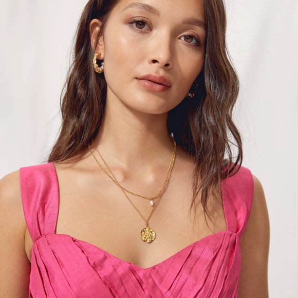 Aritzia Wilfred Rhapsody Blouse Crop Top Size 8 in Electron Fuchsia - Picture 11 of 11